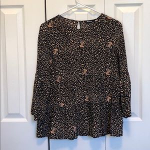 New! Bell sleeved peplum top from madewell